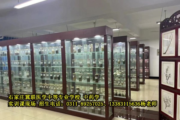 石家庄冀联医学中专中药学药房-学生可以实训操作